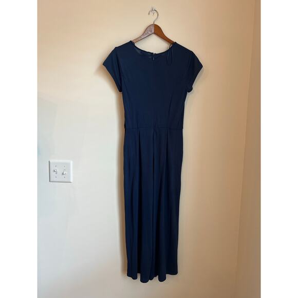 Mi Ami for Francesca’s Tie‎ Front Navy Blue Jumpsuit Women’s Size Medium NWT - Picture 3 of 6
